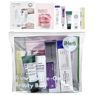 iHerb Exclusive, Glow On-The-Go Beauty Bag, 8 Piece Set