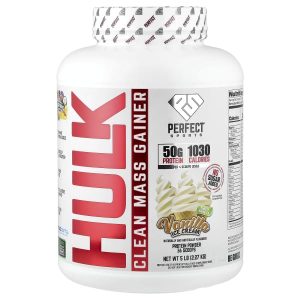 PERFECT Sports, Hulk Clean Mass Gainer, Vanilla Ice Cream, 5 lb (2.27 kg)
