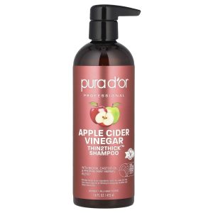 Pura D'or, Apple Cider Vinegar, Thin2Thick™, Shampoo, 16 fl oz (473 ml)