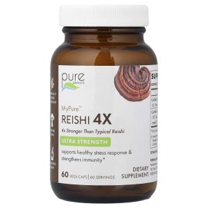 Pure Essence, MyPure™, Reishi 4X, Ultra Strength, 60 Vegi-Caps