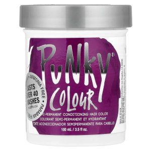 Punky Colour, Semi-Permanent Conditioning Hair Color, Purple, 3.5 fl oz (100 ml)