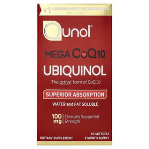 Qunol, Mega CoQ10 Ubiquinol, 100 mg, 60 Softgels