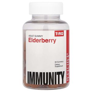 T-RQ, Adult Gummy, Elderberry, Lemon Raspberry, 60 Gummies