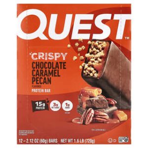 Quest Nutrition, Protein Bar, Crispy Chocolate Caramel Pecan, 12 Bars, 2.12 oz (60 g) Each