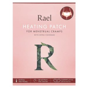 Rael, Heating Patch for Menstrual Cramps, 3 Count
