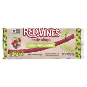 Red Vines, Licorice Tray, Made Simple, Mixed Berry Twists, 4 oz (113 g)