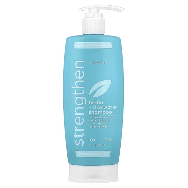 artnaturals, Biotin + Rice Water Strengthen Shampoo, For Men and Women, Step 01, 16 fl oz (473 ml)