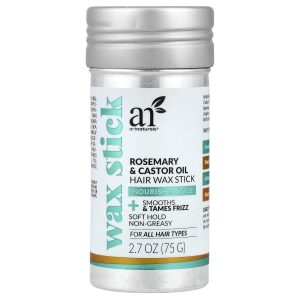 artnaturals, Rosemary & Castor Oil Hair Wax Stick, For All Hair Types, 2.7 oz (75 g)