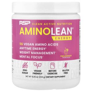 RSP Nutrition, AminoLean®, Energy, Pink Lemonade, 8.25 oz (234 g)