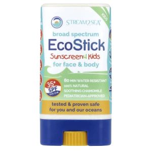 Stream2Sea, EcoStick Sunscreen 4 Kids, SPF 35+, Fragrance Free, 0.5 oz (16 g)