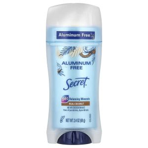 Secret, Aluminum Free Deodorant, Real Coconut, 2.4 oz (68 g)