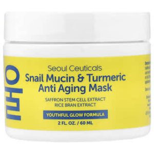SeoulCeuticals, Snail Mucin & Turmeric Anti Aging Beauty Mask, 2 fl oz (60 ml)