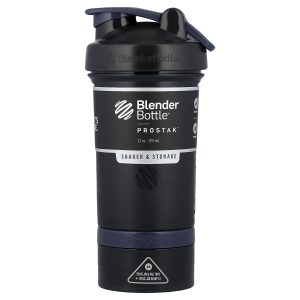 Blender Bottle, ProStak™, Shaker & Storage, FC Black, 22 oz (651 ml)