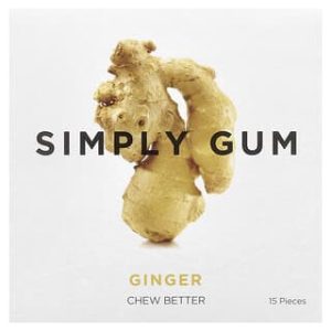 Simply Gum, Chewing Gum, Ginger, 15 Pieces