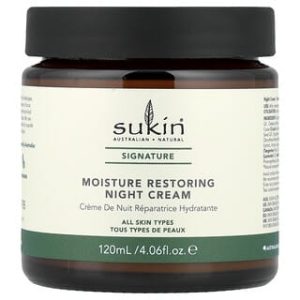 Sukin, Moisture Restoring Night Cream, All Skin Types, 4.06 fl oz (120 ml)