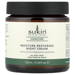 Sukin, Moisture Restoring Night Cream, All Skin Types, 4.06 fl oz (120 ml)