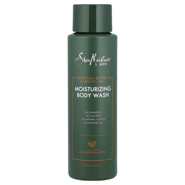 SheaMoisture, Men, Moisturizing Body Wash, Raw Shea Butter & Mafura Oil, 15 fl oz (444 ml)