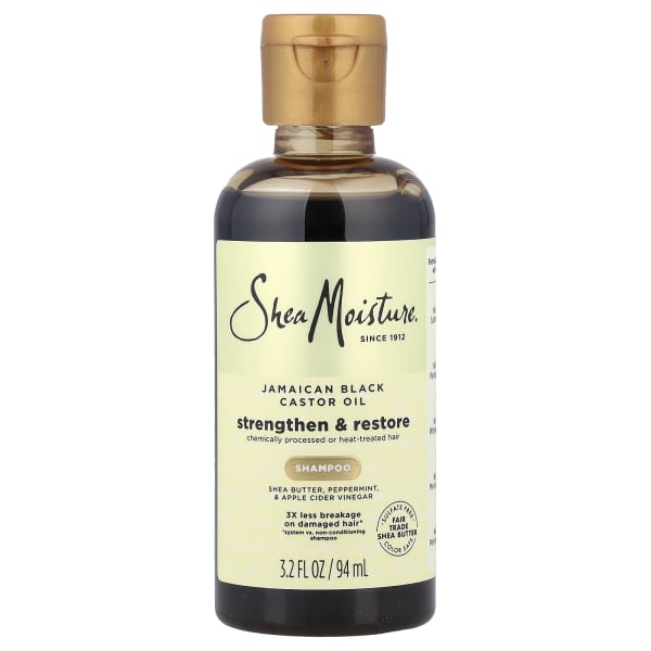 SheaMoisture, Jamaican Black Castor Oil, Strengthen & Restore Shampoo, 3.2 fl oz (94 ml)
