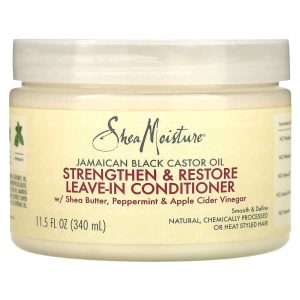 SheaMoisture, Jamaican Black Castor Oil, Strengthen & Restore Leave-In Conditioner, 11.5 fl oz (340 ml)
