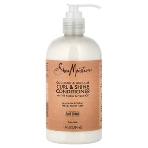 SheaMoisture, Curl & Shine Conditioner, Coconut & Hibiscus, 13 fl oz (384 ml)