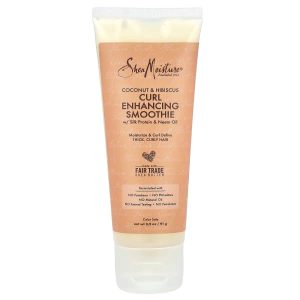 SheaMoisture, Curl Enhancing Smoothie with Silk Protein & Neem Oil, Coconut & Hibiscus, 3.2 oz (91 g)