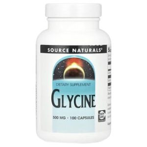 Source Naturals, Glycine, 500 mg, 100 Capsules