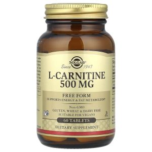 Solgar, L-Carnitine, Free Form, 60 Tablets (500 mg per Tablet)