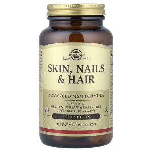 Solgar, Skin, Nails & Hair, Advanced MSM Formula, 120 Tablets