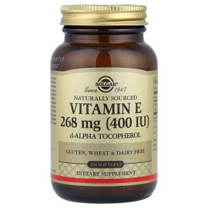Solgar, Vitamin E, 268 mg (400 IU), 100 Softgels