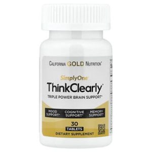 California Gold Nutrition, SimplyOne®, Think Clearly with L-Theanine, L-Phenylalanine, and L-Glutamine, 30 Tablets