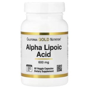 California Gold Nutrition, Alpha Lipoic Acid, 600 mg, 60 Veggie Capsules