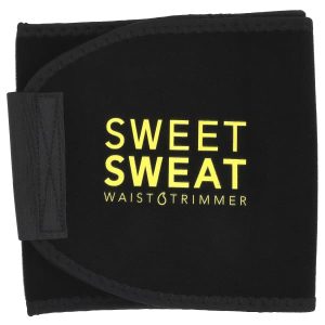 Sports Research, Sweet Sweat®, Waist Trimmer, Small, Black & Yellow, 1 Belt