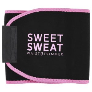 Sports Research, Sweet Sweat®, Waist Trimmer, Small, Black & Pink, 1 Belt