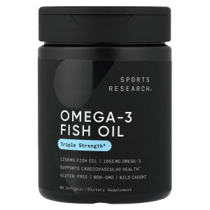 Sports Research, Omega-3 Fish Oil, 60 Softgels