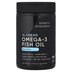 Sports Research, Alaskan Omega-3 Fish Oil, Mini Gels, 120 Softgels