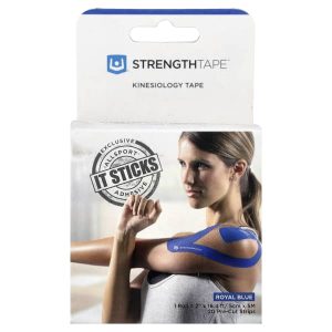 Strengthtape, Kinesiology Tape, Royal Blue, 20 Pre-Cut Strips