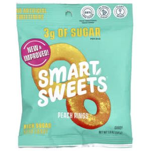 SmartSweets, Peach Rings, 1.8 oz (50 g)