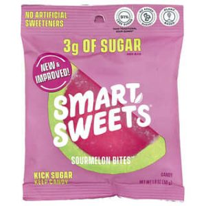 SmartSweets, Sourmelon Bites™, Watermelon, 1.8 oz (50 g)