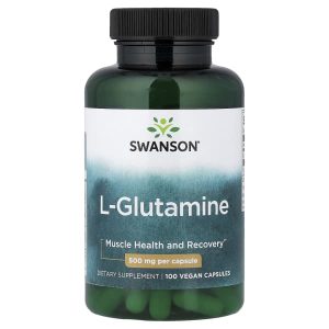 Swanson Vitamins, L-Glutamine, 500 mg, 100 Vegan Capsules