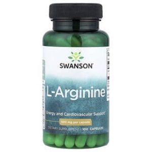 Swanson Vitamins, L-Arginine, 500 mg, 100 Capsules