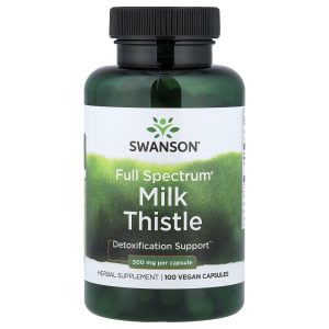 Swanson Vitamins, Full Spectrum® Milk Thistle, 500 mg, 100 Vegan Capsules