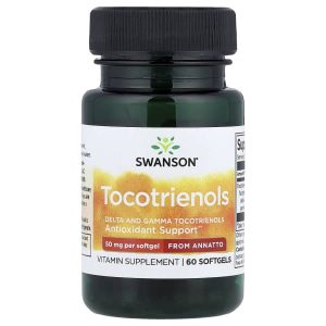 Swanson Vitamins, Tocotrienols From Annatto, 50 mg, 60 Softgels