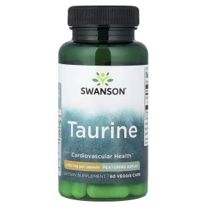 Swanson Vitamins, Taurine , 1,000 mg , 60 Veggie Caps