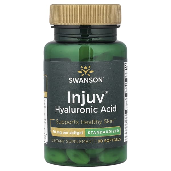 Swanson Vitamins, Injuv® Hyaluronic Acid, Standardized, 70 mg, 90 Softgels