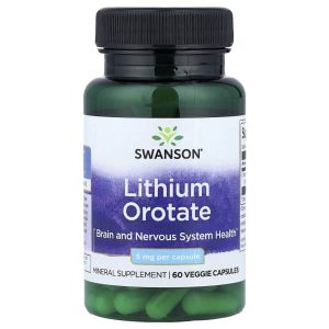Swanson Vitamins, Lithium Orotate, 5 mg, 60 Veggie Capsules