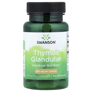 Swanson Vitamins, Thymus Glandular, 500 mg, 60 Capsules