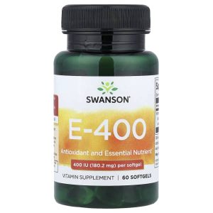 Swanson Vitamins, Vitamin E-400, 180.2 mg (400 IU), 60 Softgels