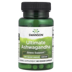 Swanson Vitamins, Ultimate Ashwagandha, 250 mg , 60 Veggie Capsules