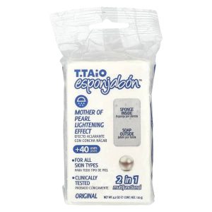 T. Taio, Soap Bar With Sponge Inside, Original Mother Of Pearl, 4.2 oz (120 g)