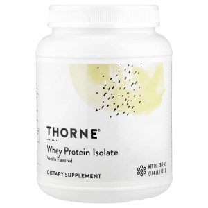 Thorne, Whey Protein Isolate, Vanilla, 1.84 lb (837 g)